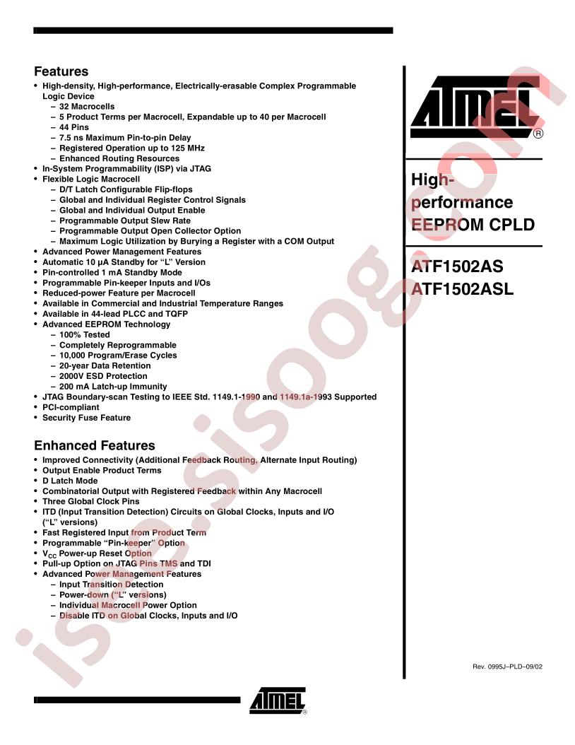 ATF1502AS,ASL