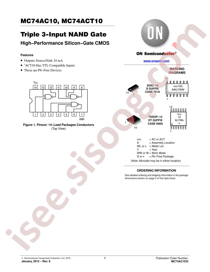 MC74AC(T)10