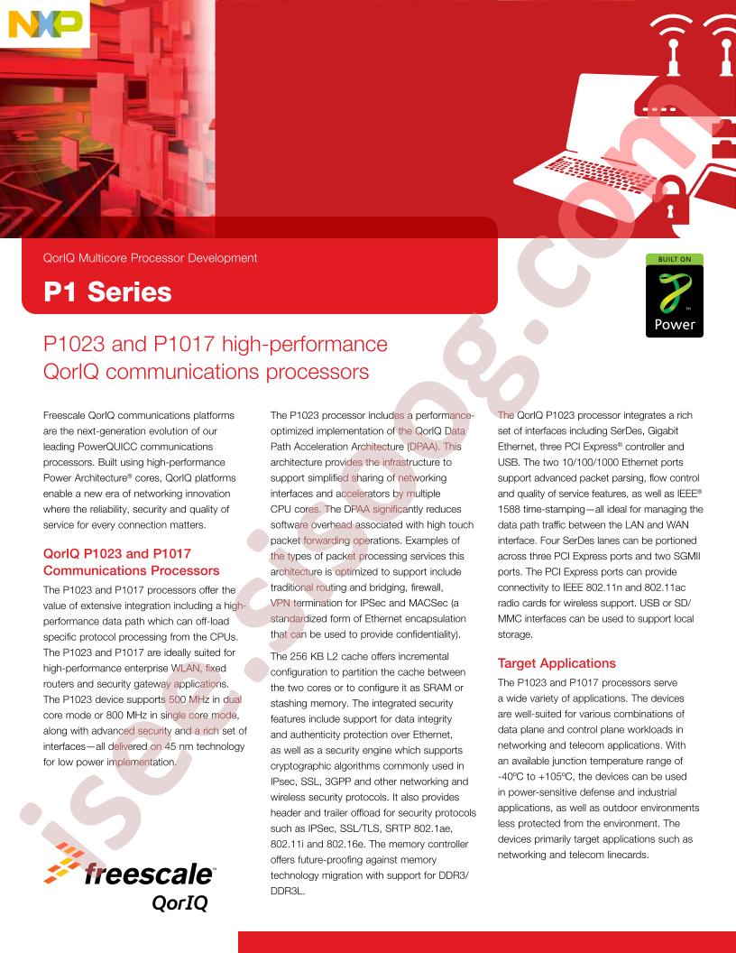 P1 Series Fact Sheet