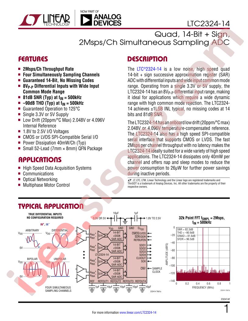 LTC2324-14 Datasheet