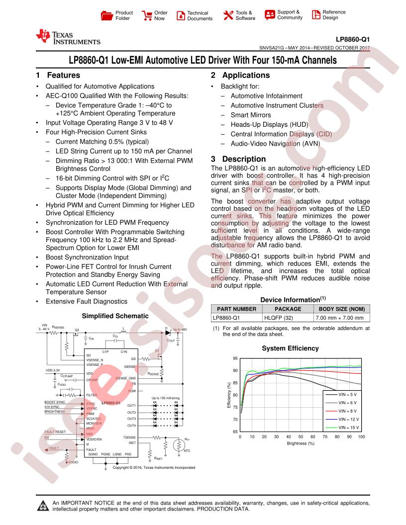LP8860-Q1 Datasheet