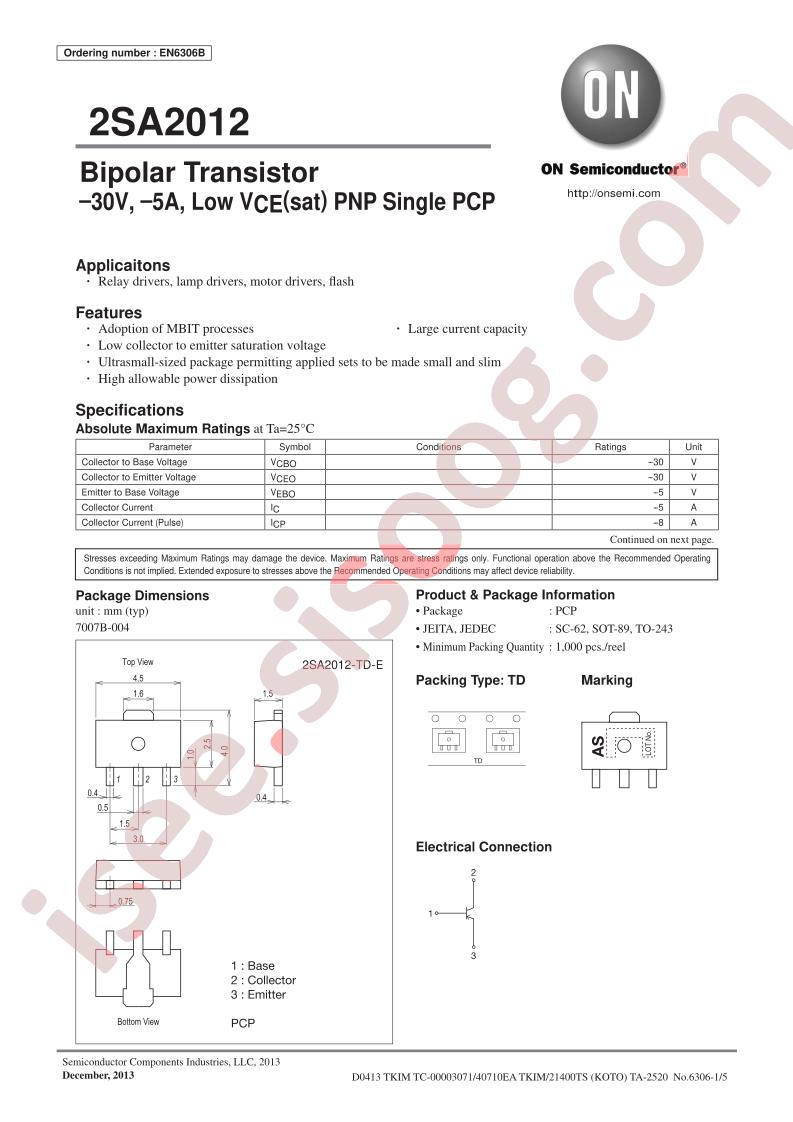 2SA2012/2SC5565