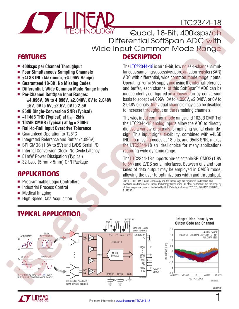 LTC2344-18 Datasheet