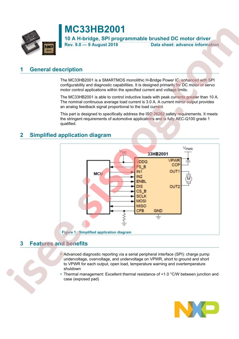 MC33HB2001 Datasheet