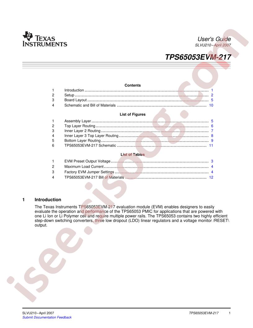 TPS6505xEMV-217 Guide