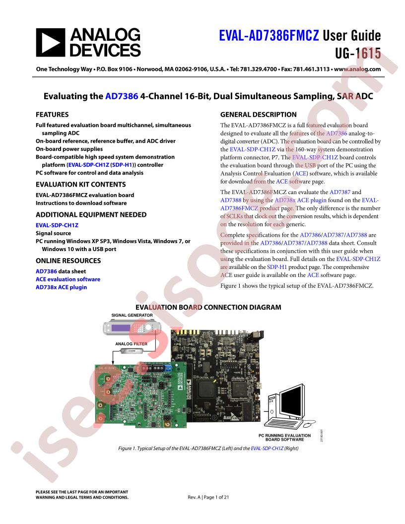 EVAL-AD7386FMCZ Guide