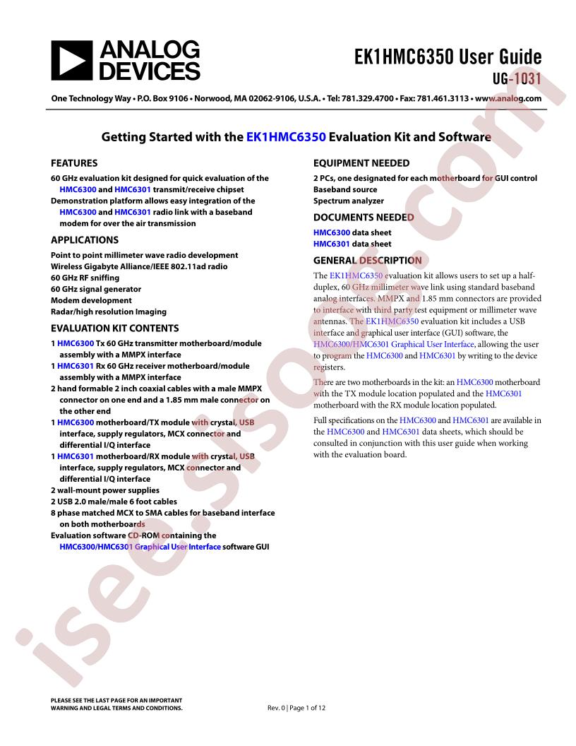 EK1HMC6350 Guide