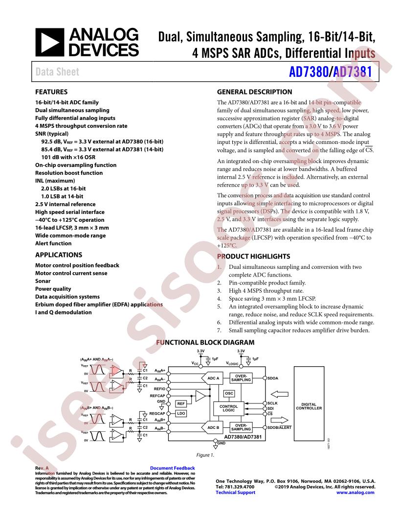 AD7380-81 Datasheet
