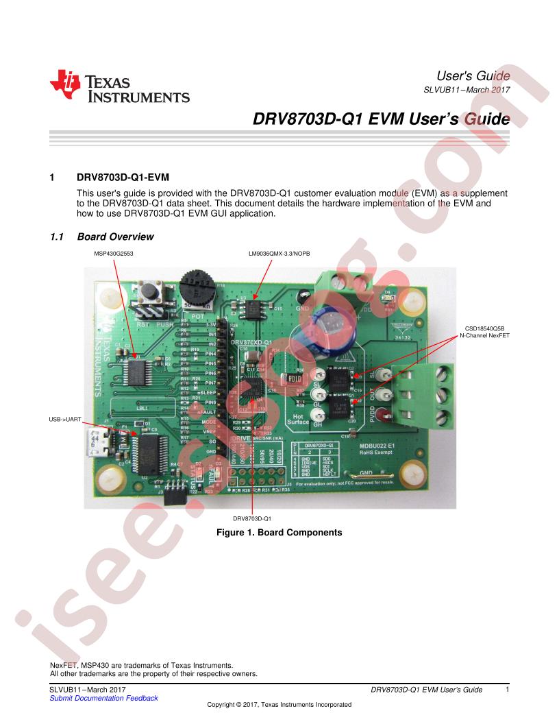 DRV8703D-Q1EVM User Guide