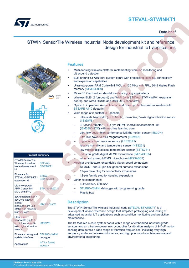 STEVAL-STWINKT1 Data Brief