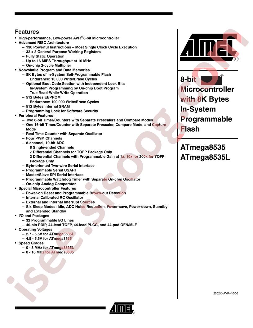 ATMEGA8535(L) Complete