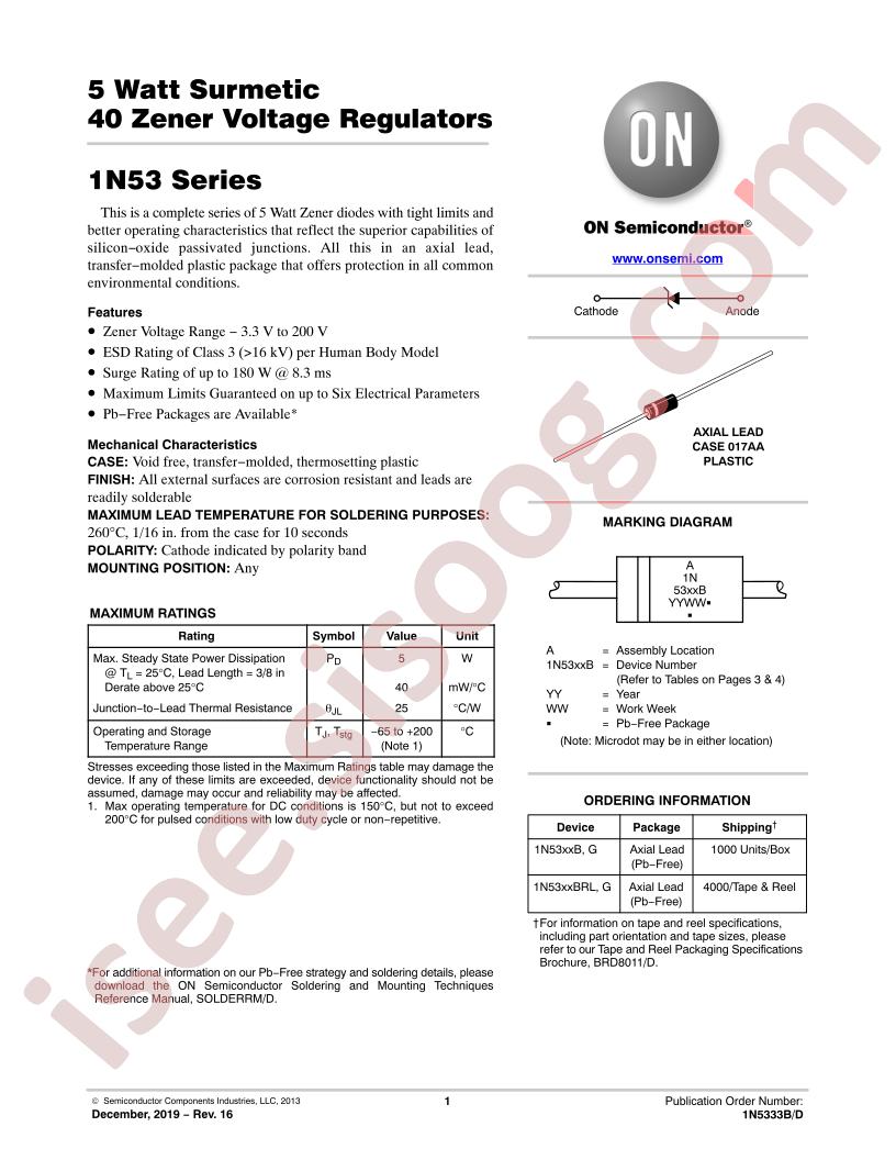 1N53xx(B, G) Series