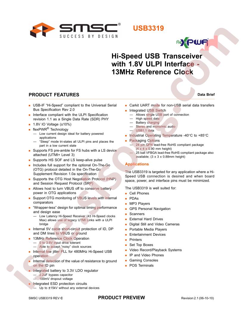 USB3319 Brief