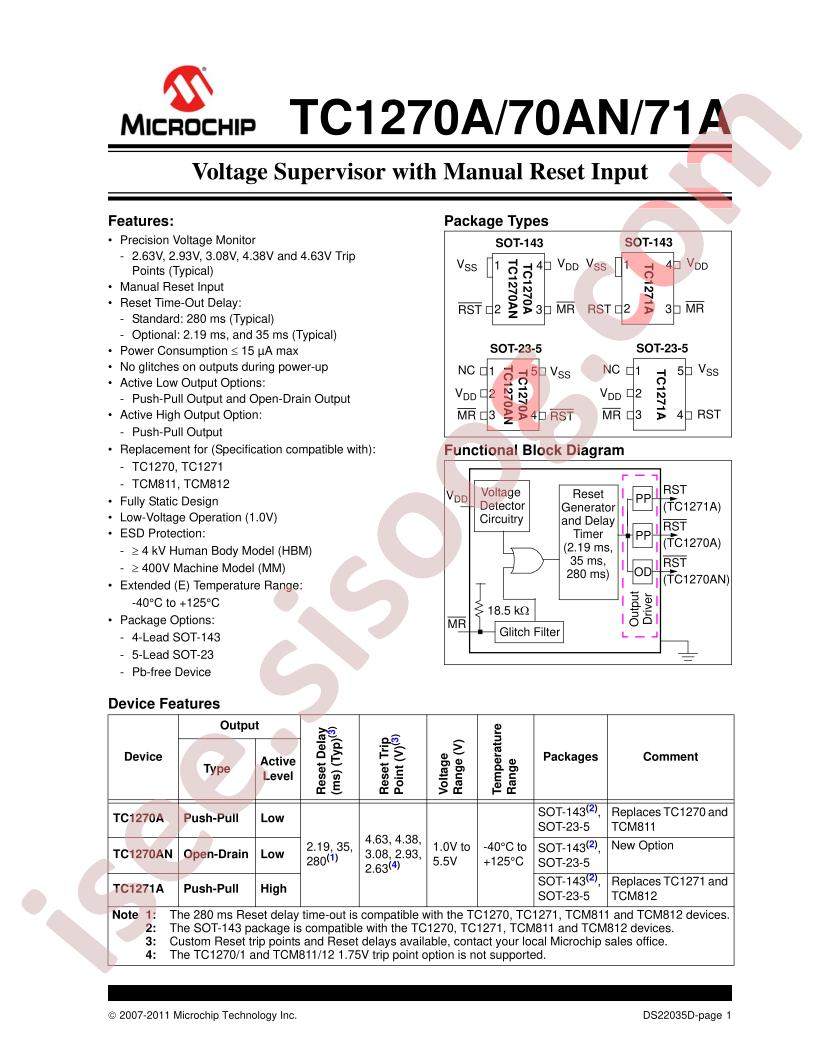 TC1270A/70AN/71A