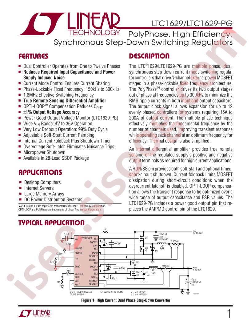 LTC1629(-PG)