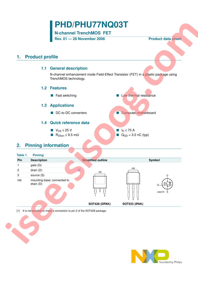 PHD,PHU77NQ03T