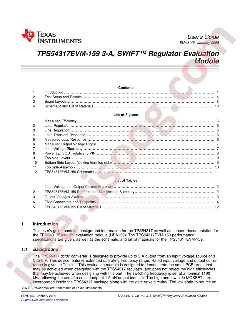 TPS54317EVM-159 Users Guide