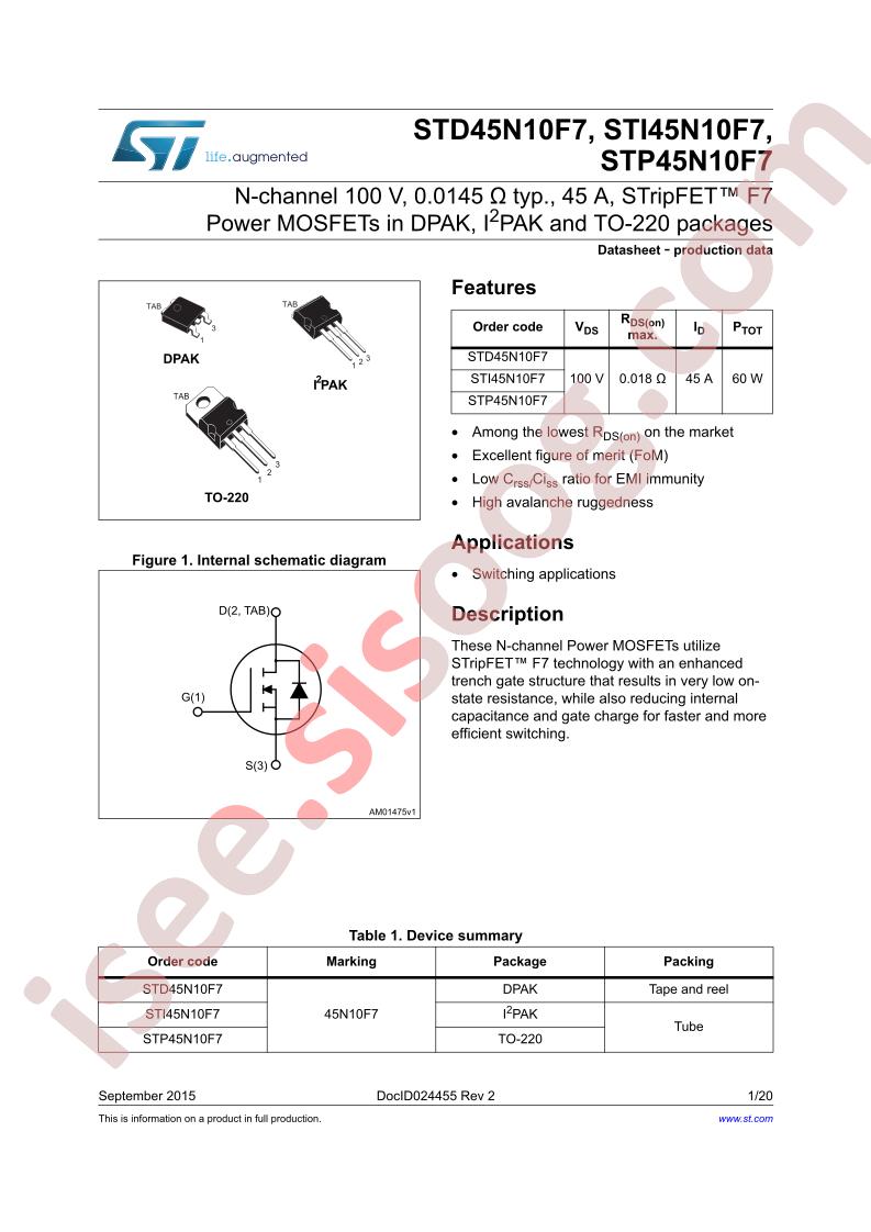 STx45N10F7