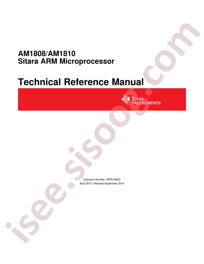 AM1808,1810 Tech Ref Manual