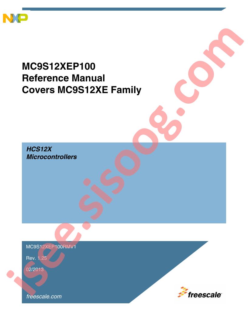 MC9S12XEP100, MC9S12XE Datasheet