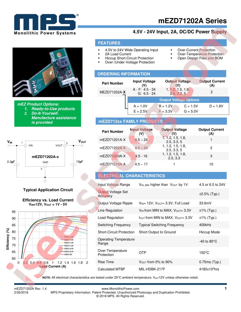 MEZD71202A-x Series
