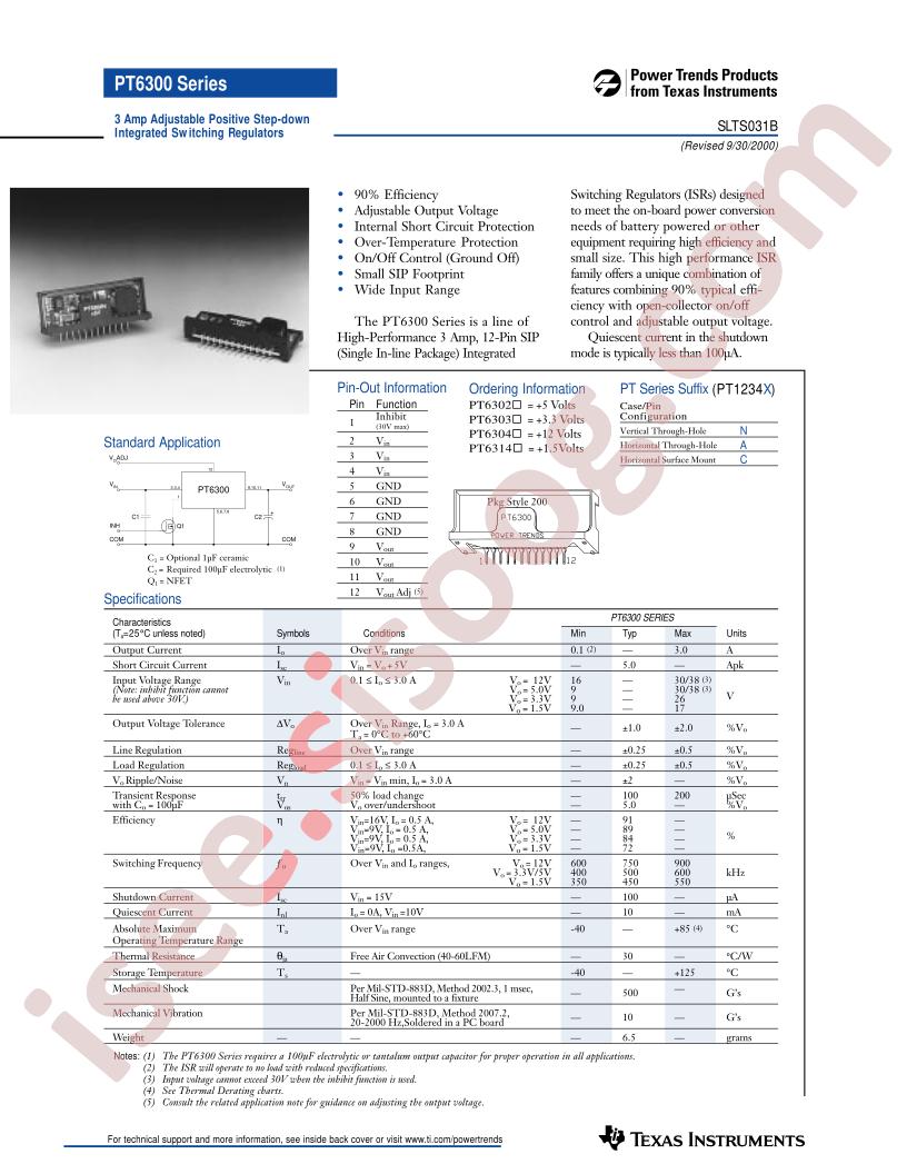 PT6300 Series