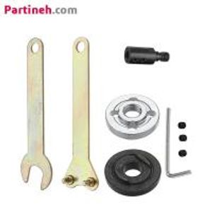 فلنج نگهدارنده فرز اره ای مناسب موتور با شفت 8 میلیمتر به همراه آچار