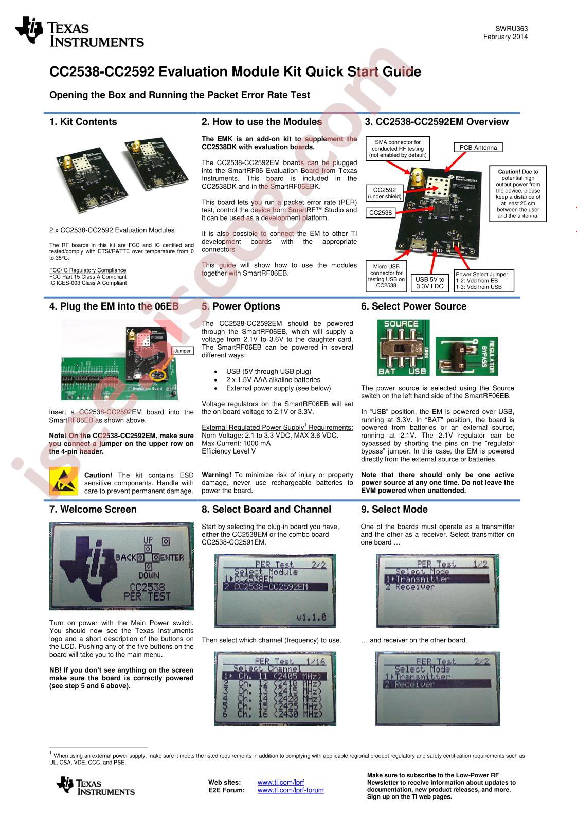 CC2538-CC2592EMK Quick Start Guide