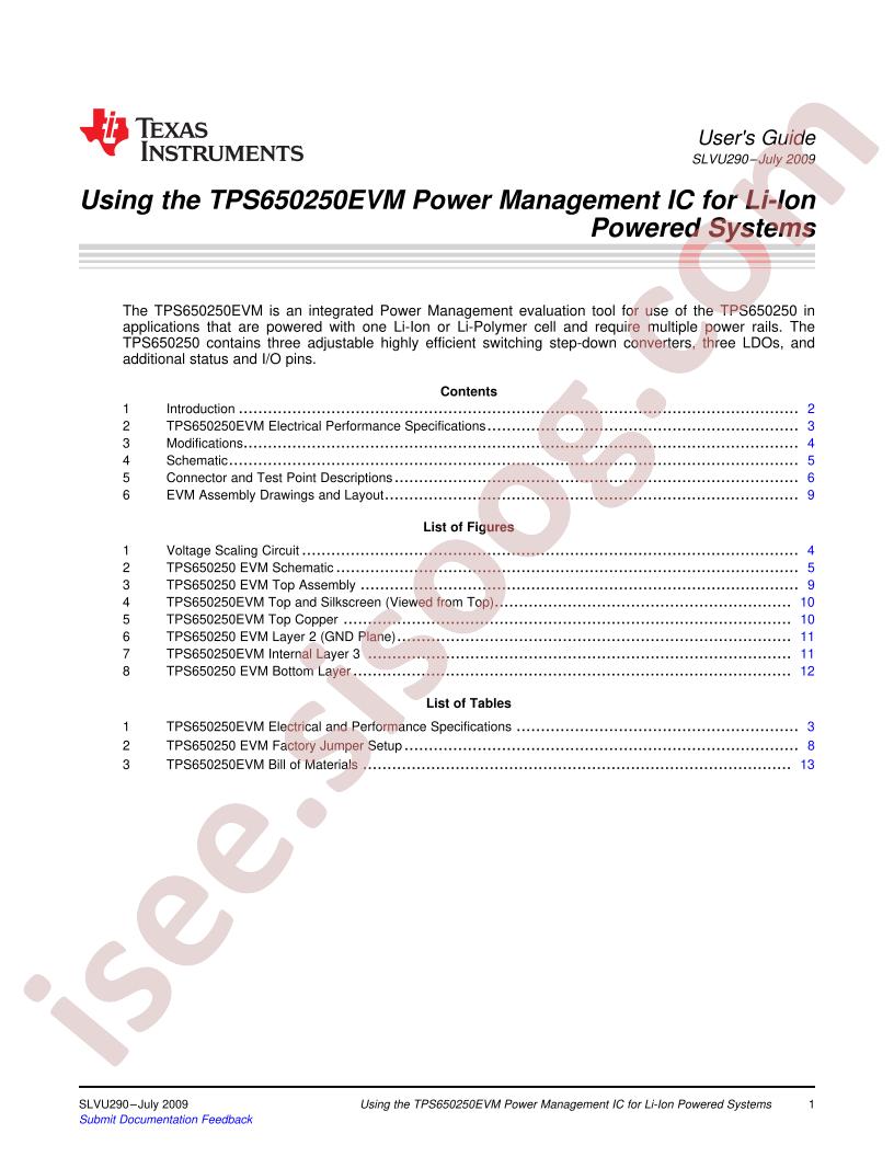 TPS650250EVM Guide