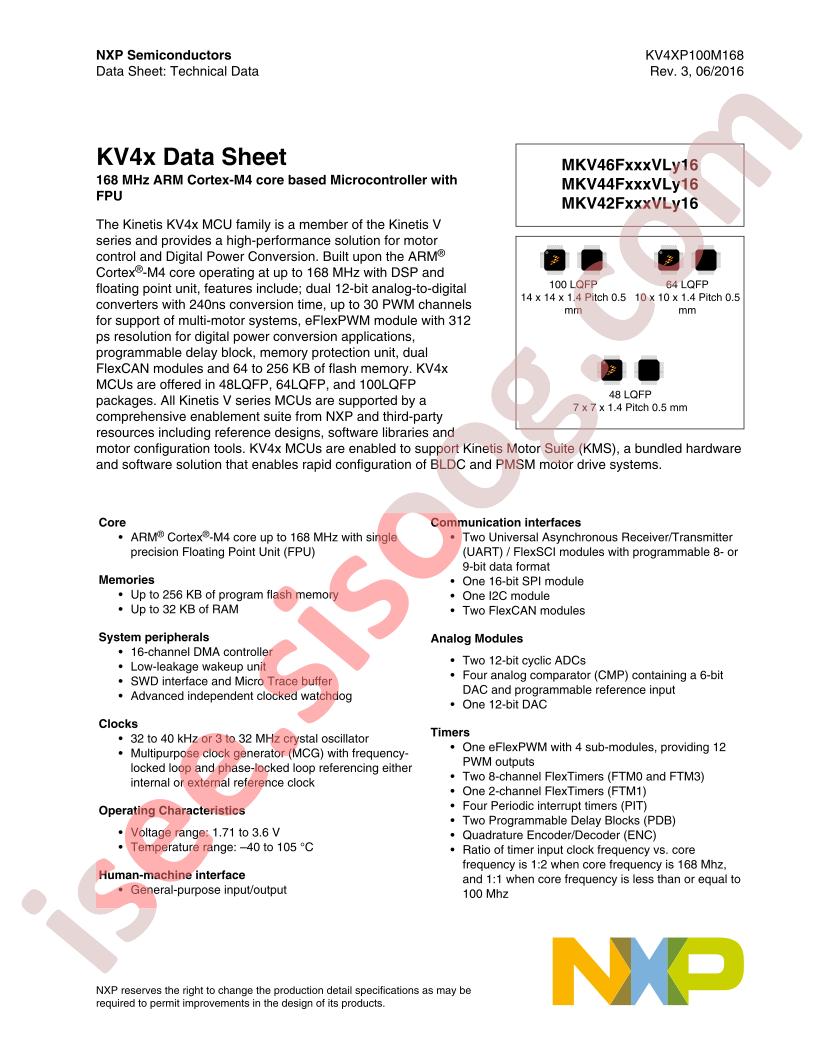 KV4x Datasheet