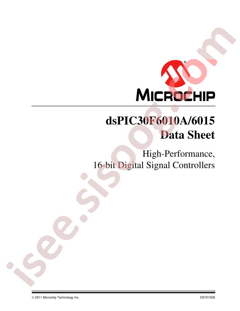 dsPIC30F6010A/6015 Data Sheet