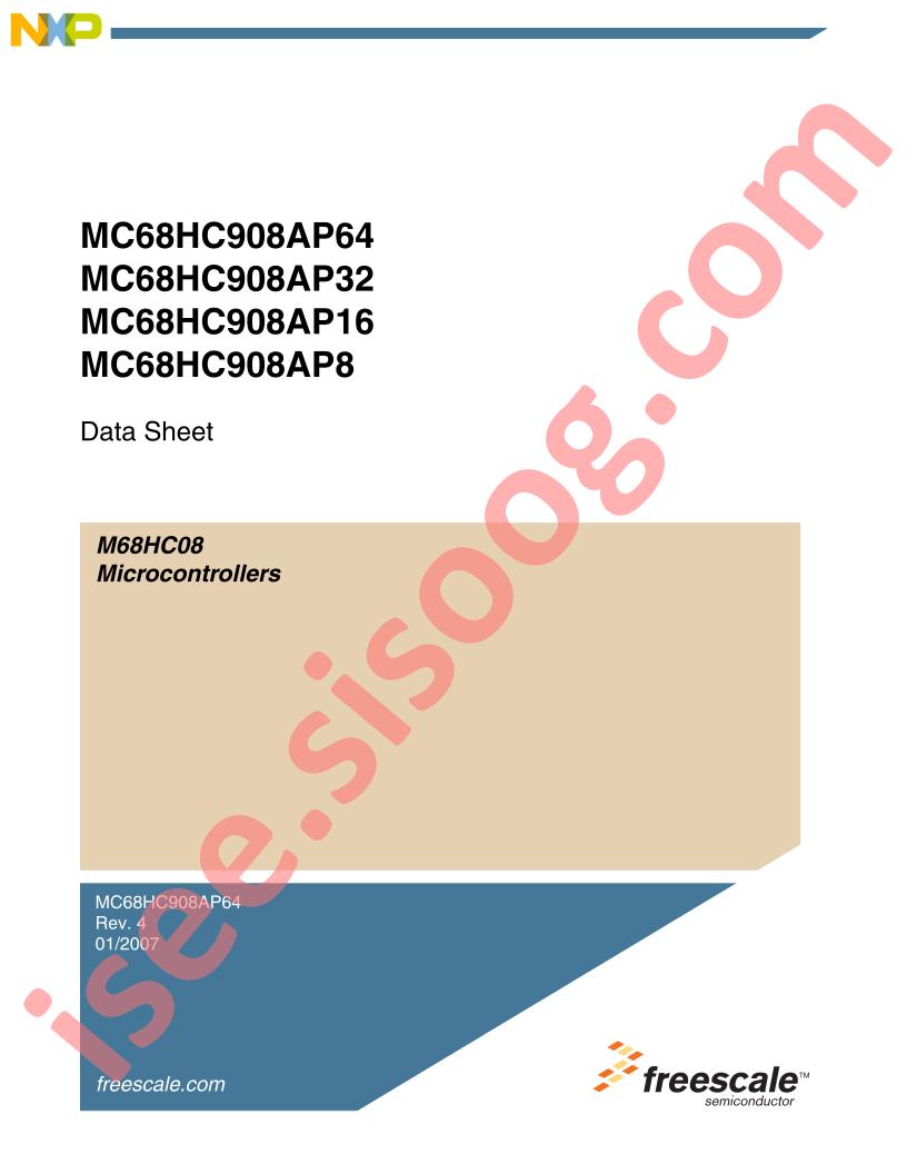 MC68HC908AP8,16,32,64