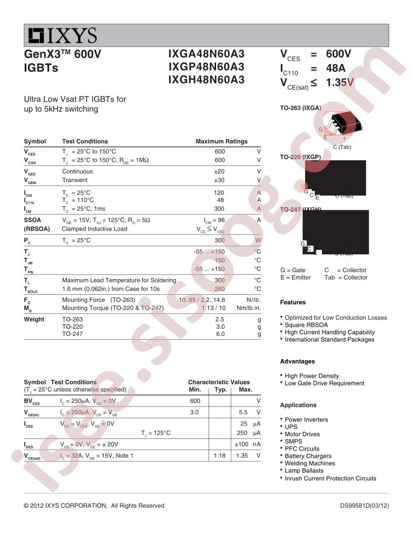 IXG(A,H,P)48N60A3