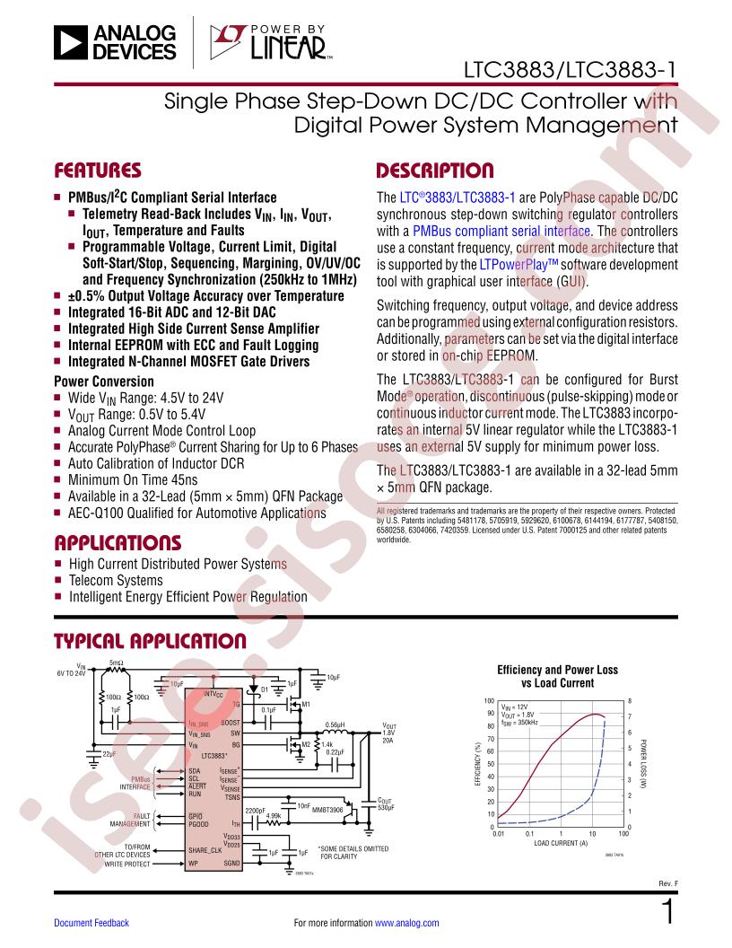 LTC3883(-1) Datasheet