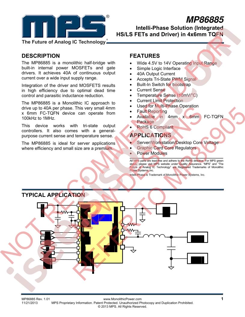MP86885 Datasheet