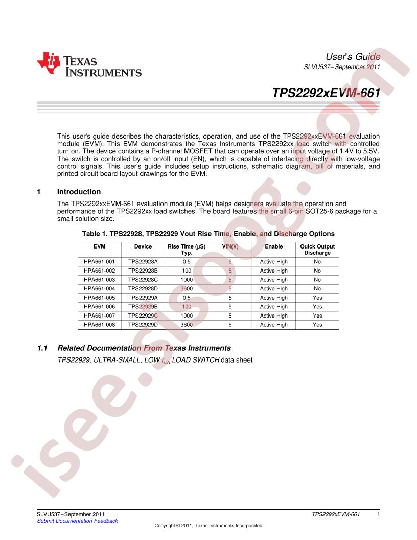 TPS2292xEVM-661