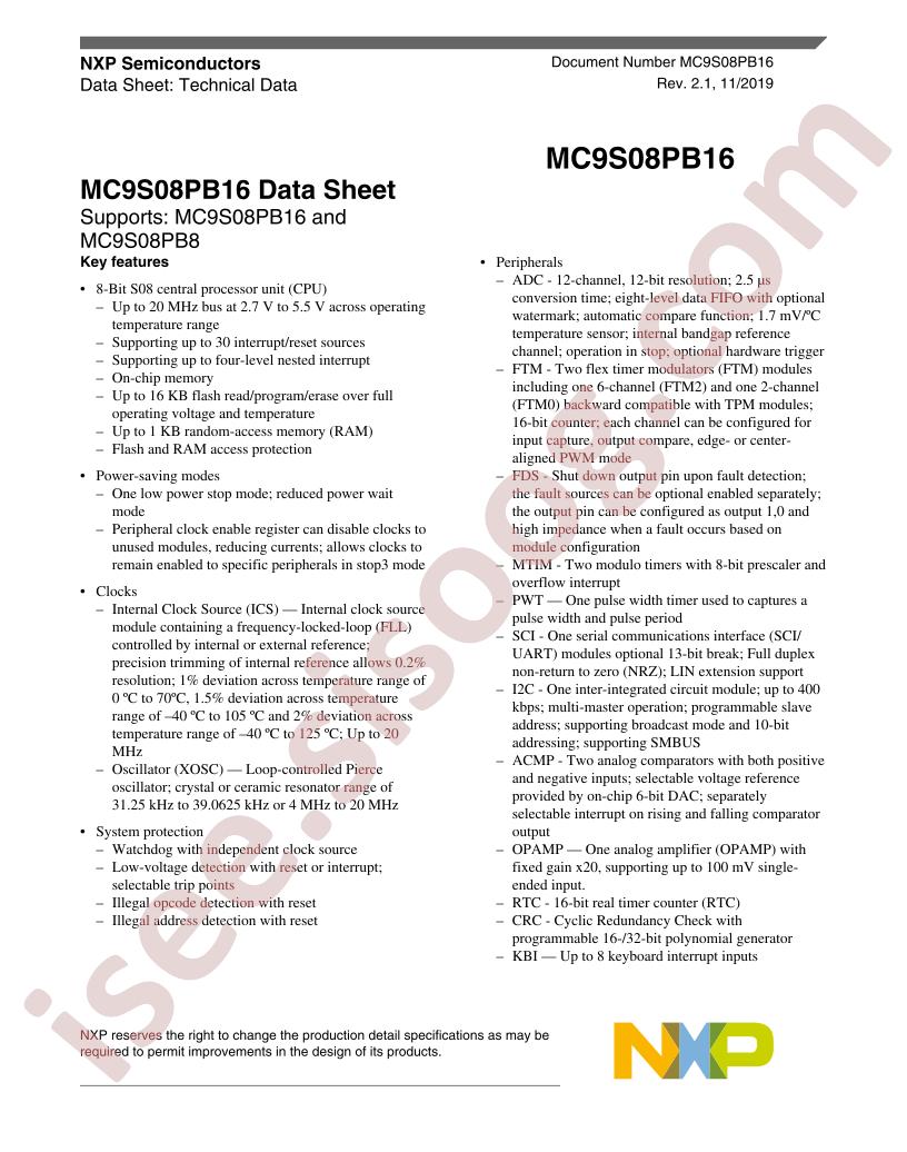 MC9S08PB16