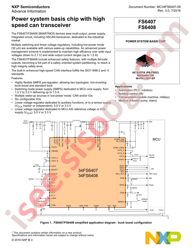 MC34FS6407, MC34FS6408