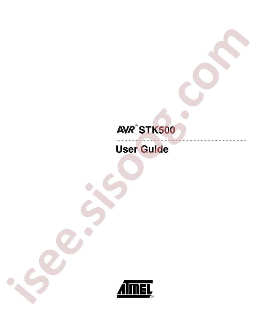 STK500 User Guide