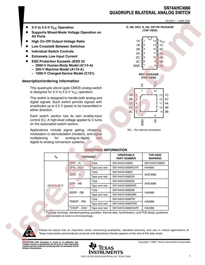 SN74AHC4066