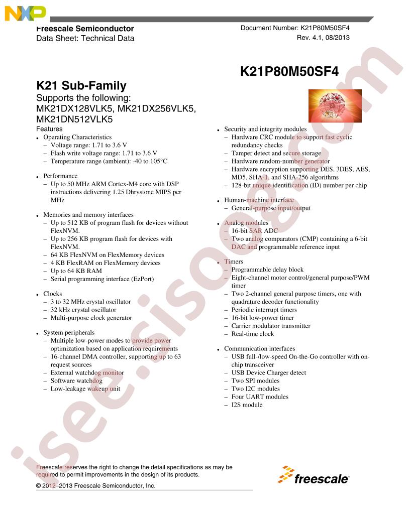 K21_LK5 Datasheet