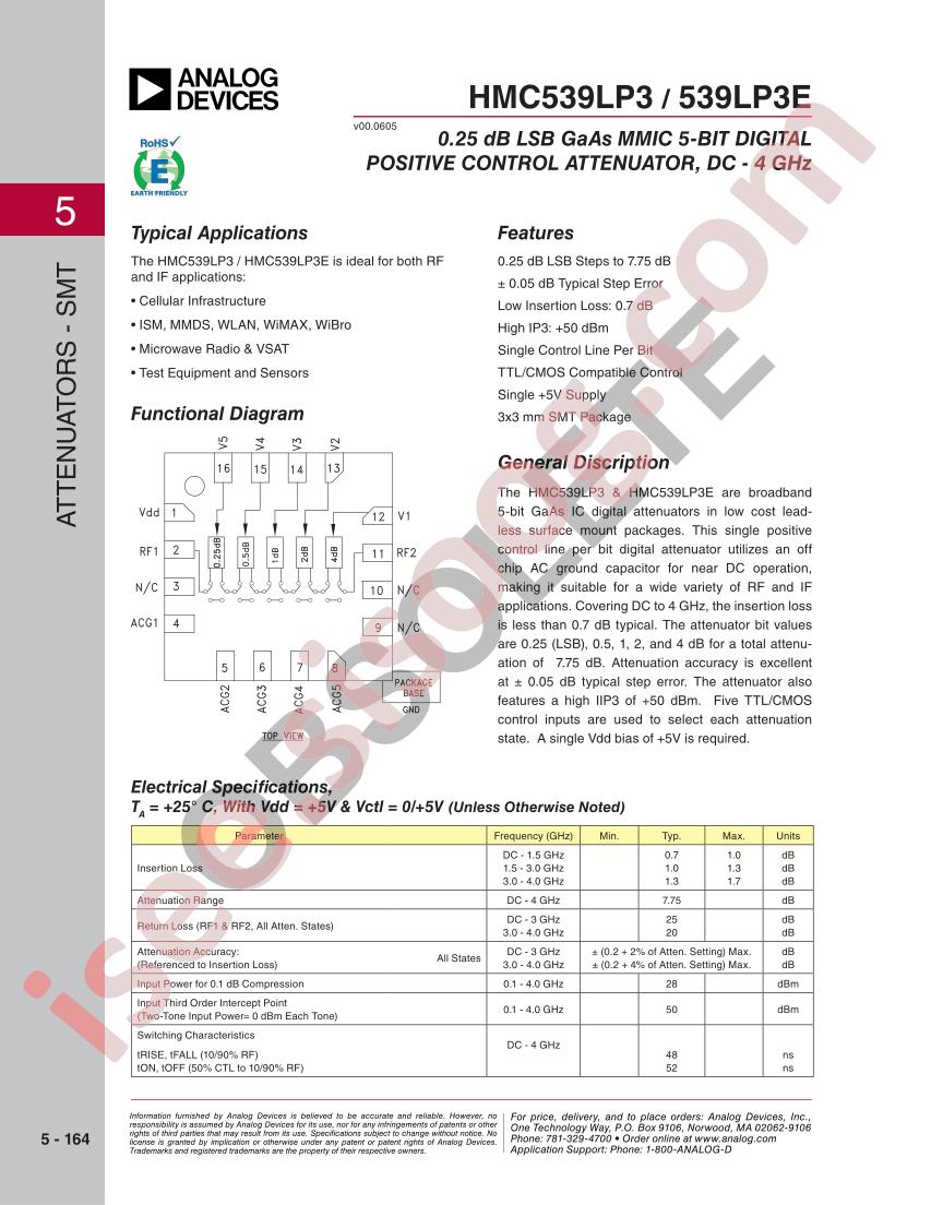 HMC539LP3,E