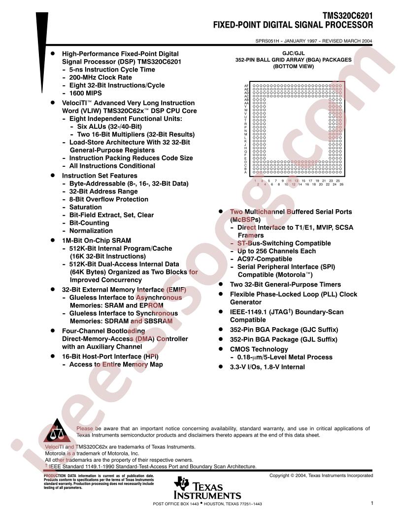 TMS320C6201
