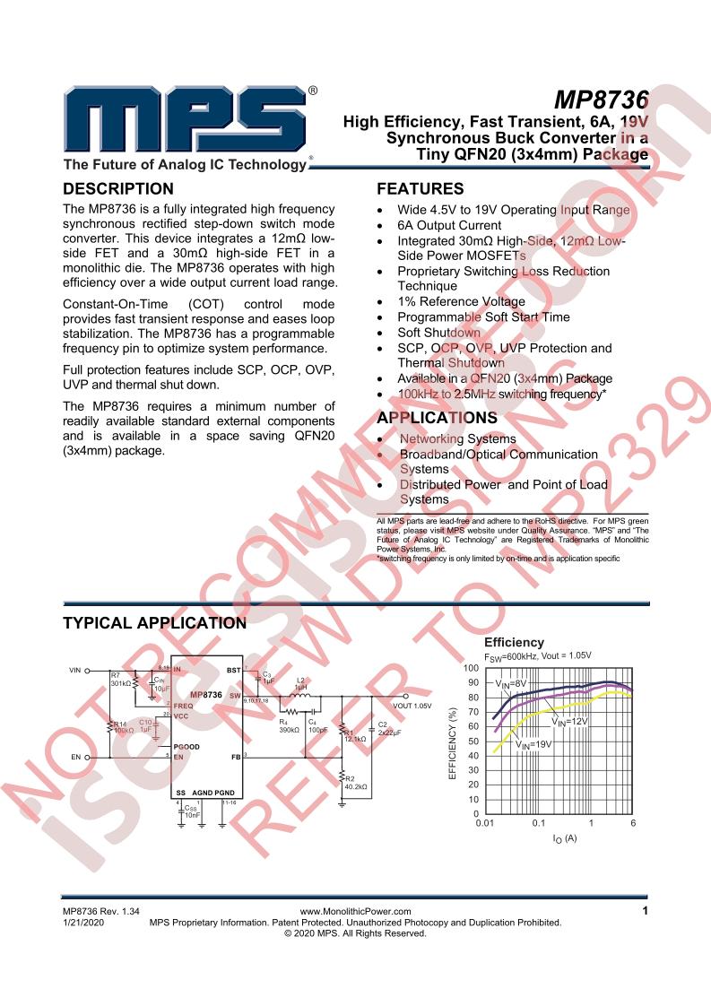 MP8736 Datasheet