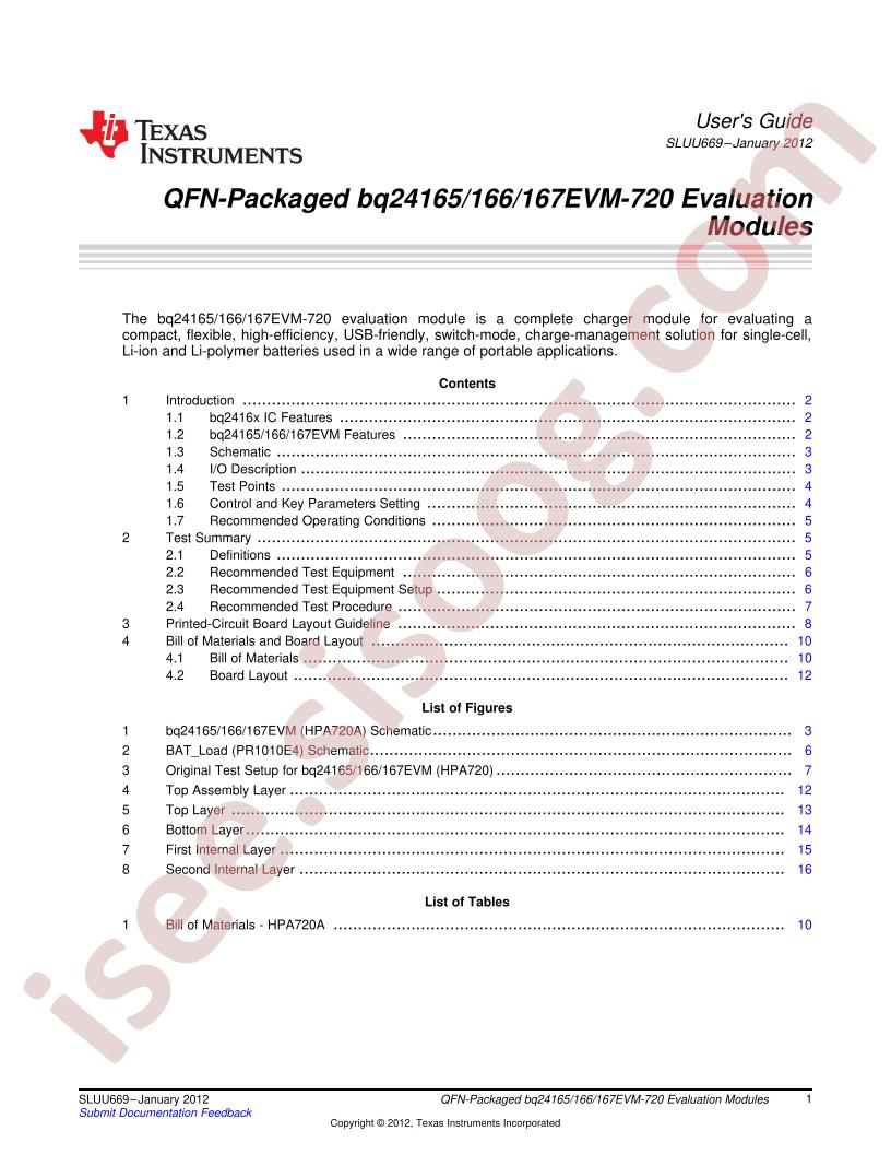 BQ2416xEVM-720 User Guide