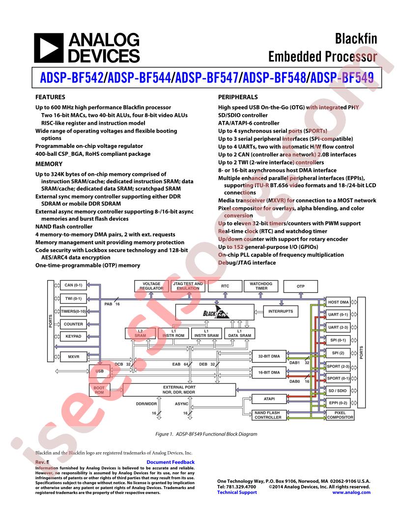 ADSP-BF542,44,47-49