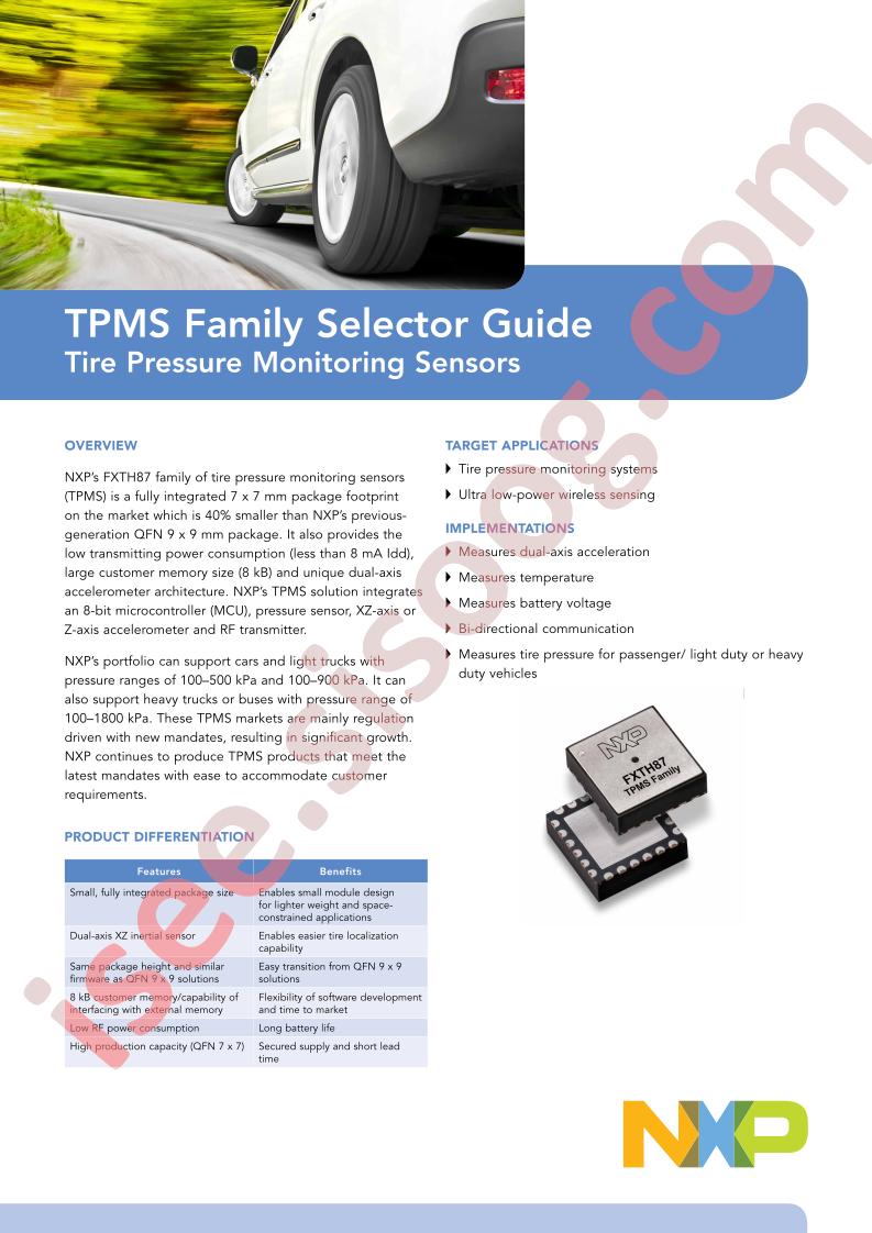 FXTH87 Family Fact Sheet