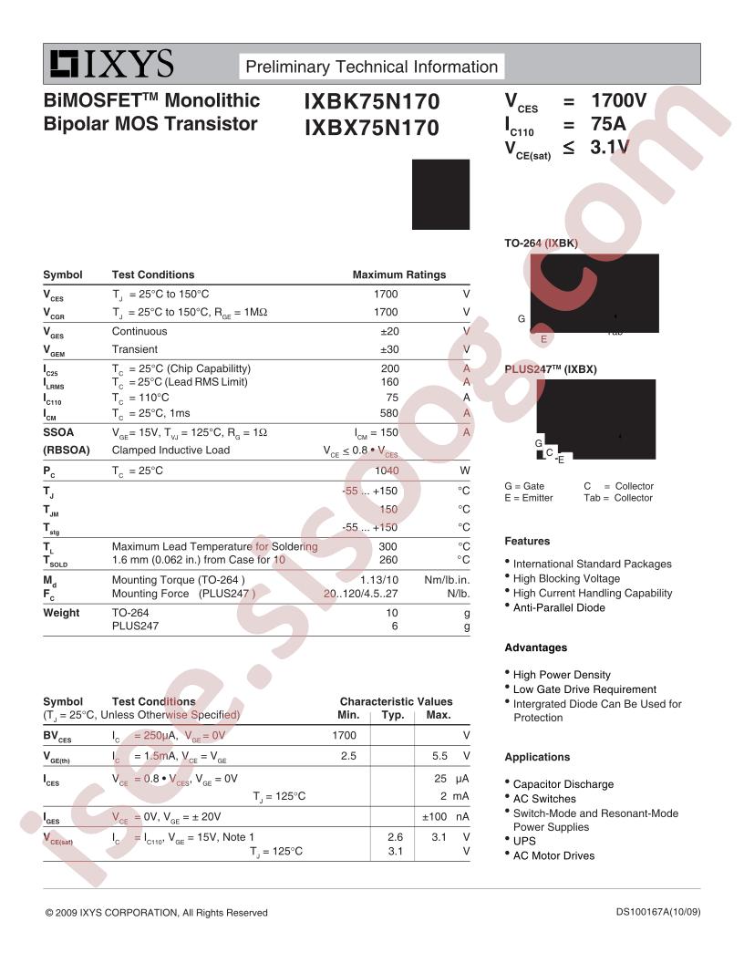 IXB(K,X)75N170
