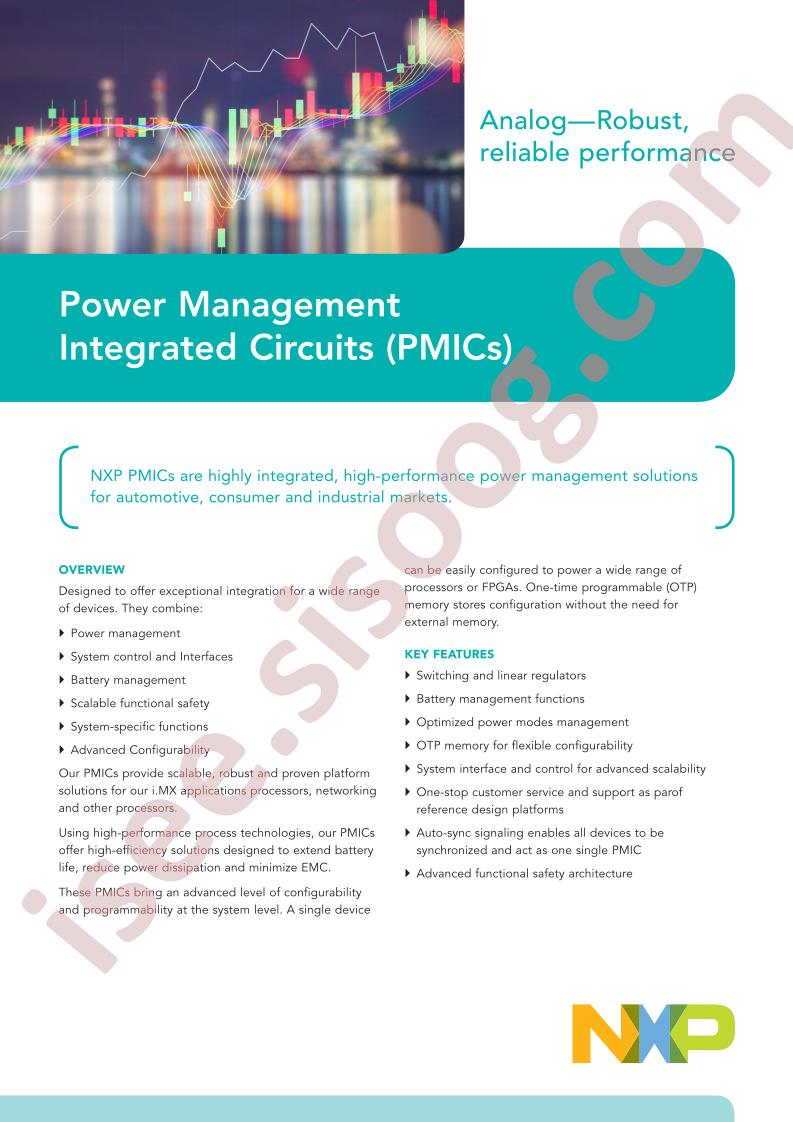Power Mgmt Integrated Circuits Fact Sheet