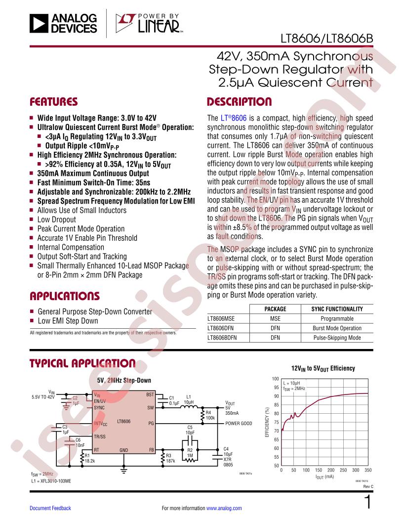 LT8606(B) Datasheet